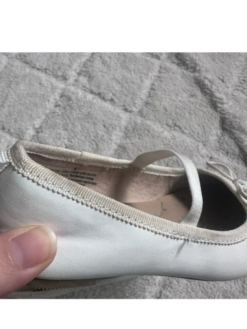 Cat & Jack | White Toddler Nora 2.0 Classic Ballet Flats | Size 9